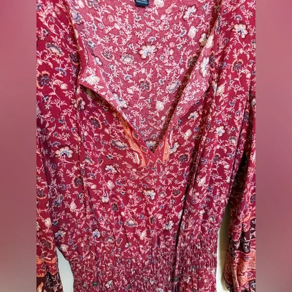 American Eagle Red Long Sleeve Dress *GREAT USED CONDITION* - Picture 9 of 11